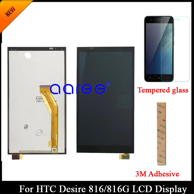100 tested grade aaa lcd display for htc desire 816 d816 for htc desire 816g lcd screen display touch digitizer assembly