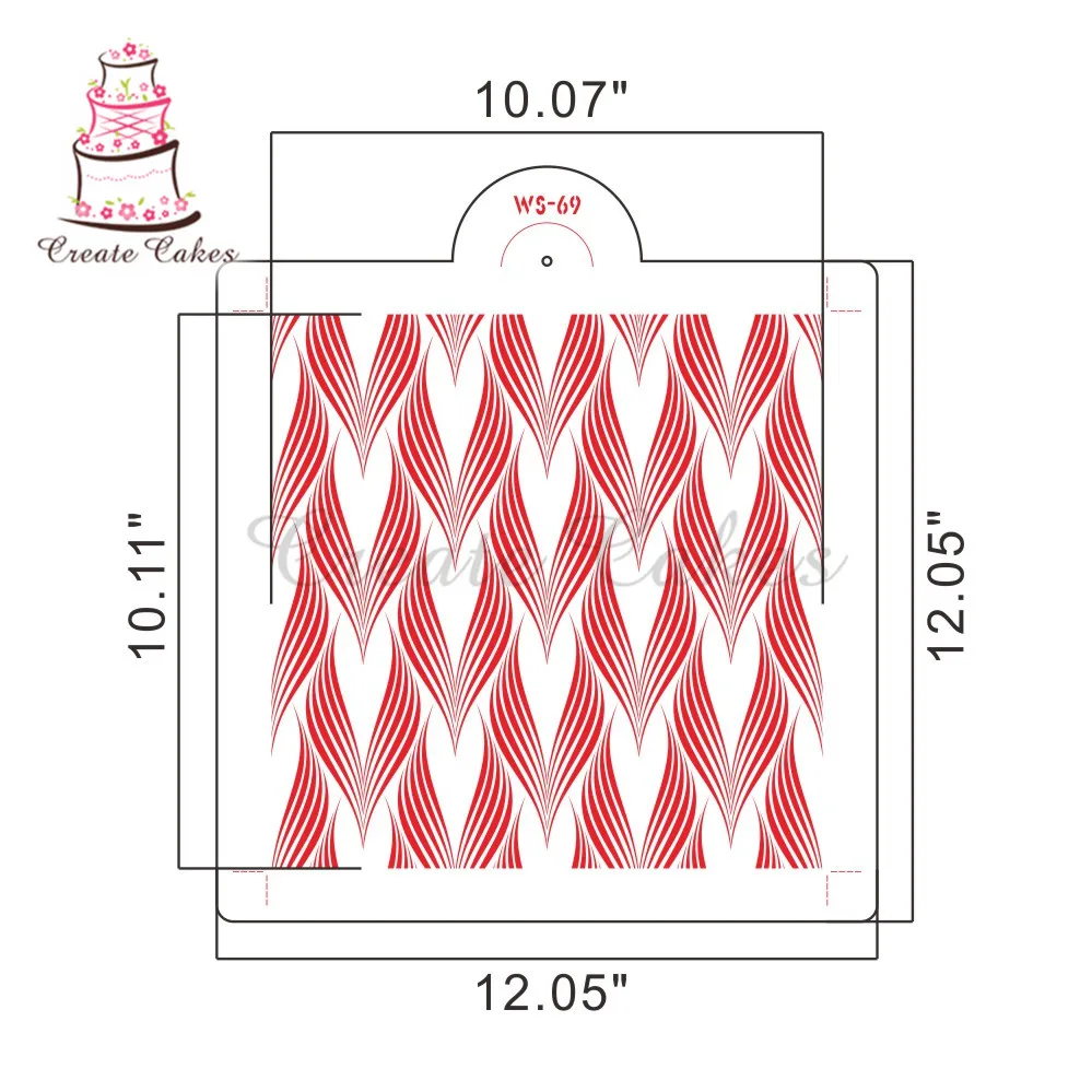 Трафарет для Diy скрапбукинга настенный трафарет пластиковый трафарет для Настенная Наклейка стена Кондитерские инструменты для украшения торта инструмент для украшения