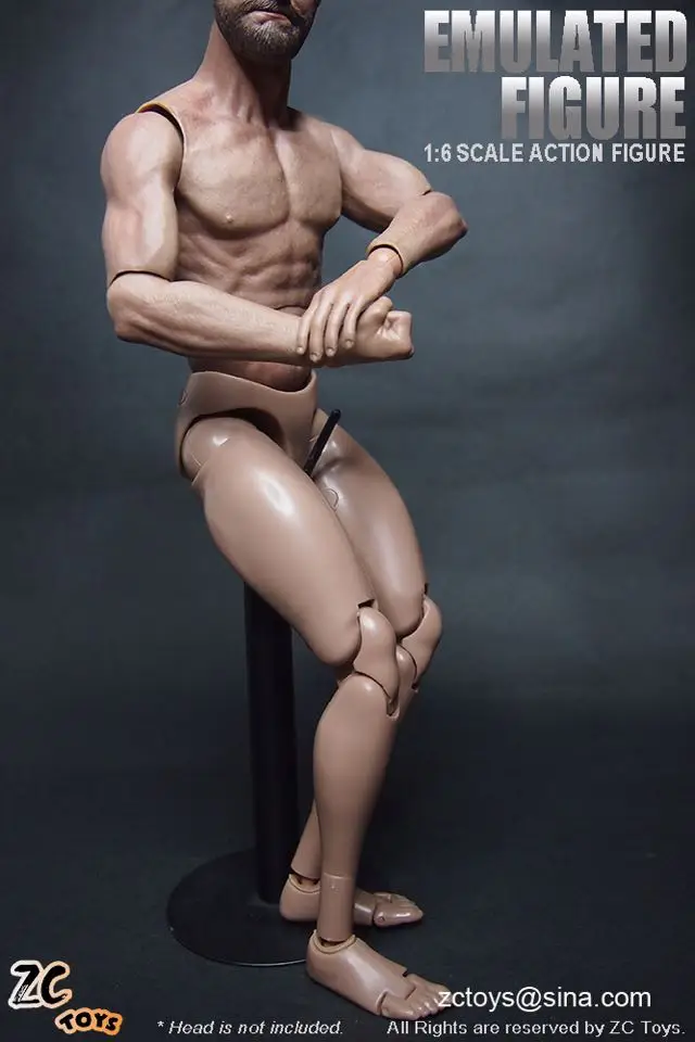 ZC Toys 1/6 Scale Muscular Nude Figure Body ver 2.0 TTM19 Fit Wolverine Head ZC Toys 1/6 Scale Muscular Nude Figure Body ver 2.0 TTM19 Fit Wolverine Head