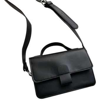 

Retro Oil Skin Small Square Bag Fashion New Handbag Shoulder Bag Messenger Bag Simple Trend Wild Handbag