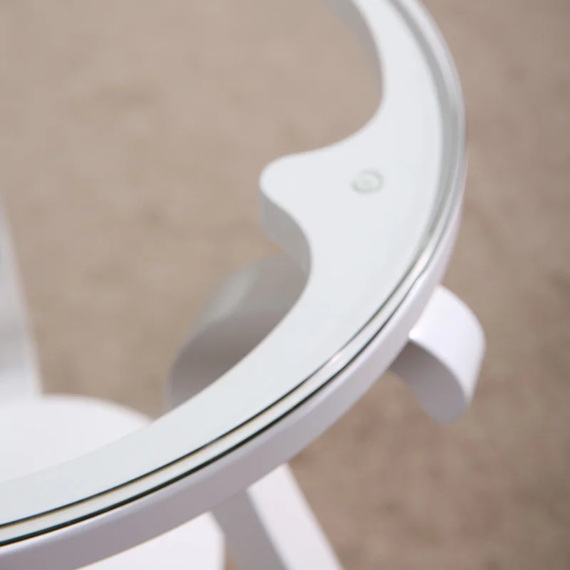 hot sell round minimalist modern wooden coffee table solid wood tea table living room antique furniture M233