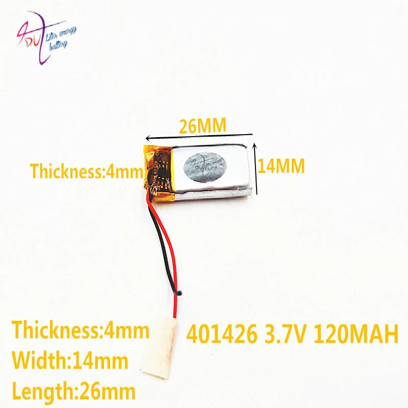 401426 401525 3 7 v 120mah литий полимерный аккумулятор с платой для Mp3 Mp4 Mp5 Gps стекло