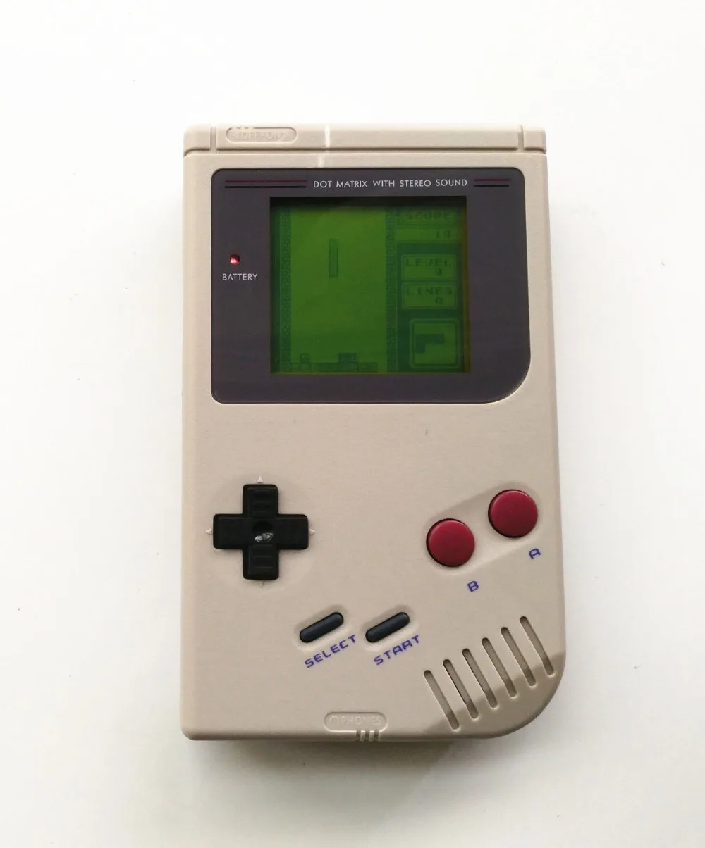 Профессионально Отремонтированная консоль GameBoy DMG GB + игровая карта серая