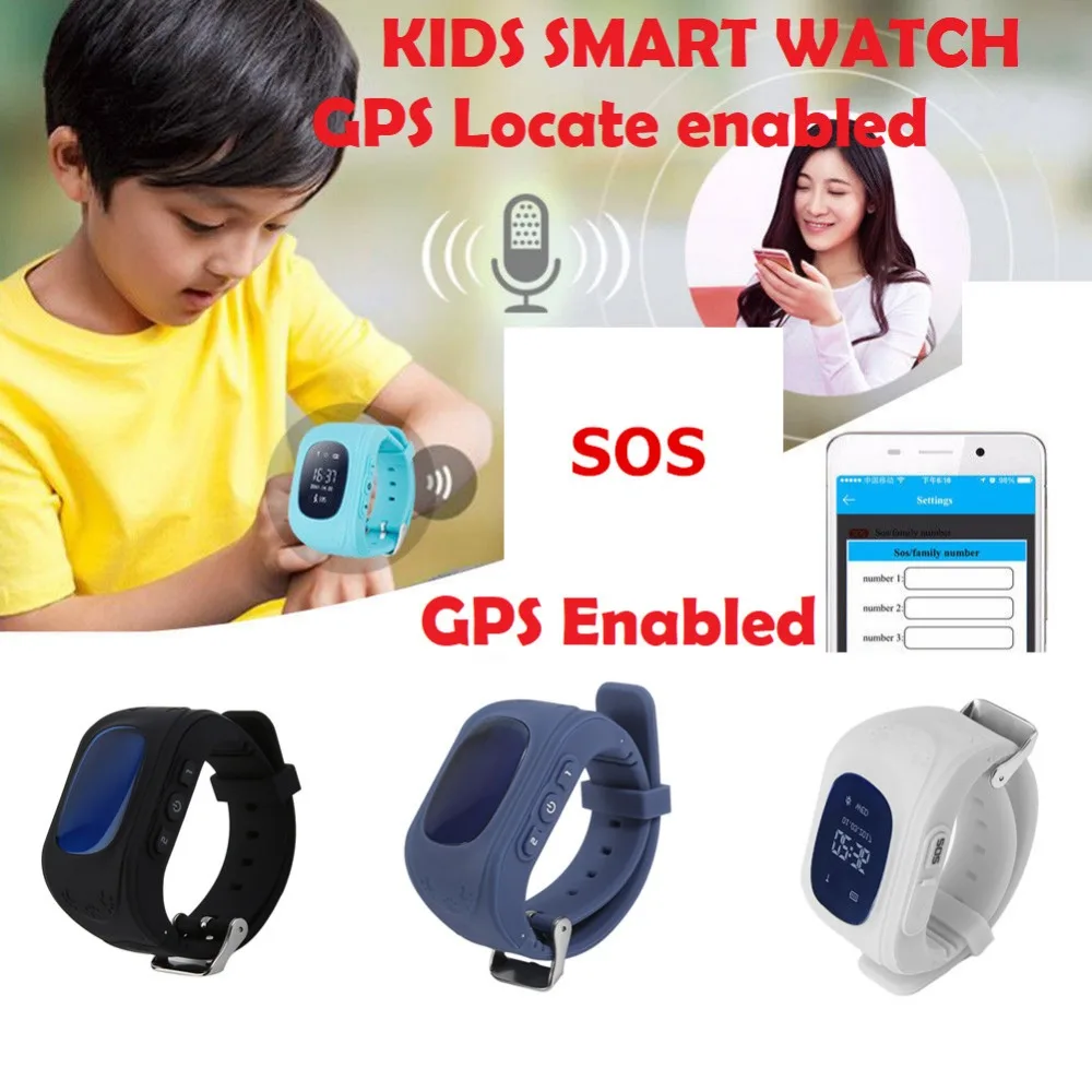 

Q50 SOS Children Smart Watch GSM GPS GPRS Locator Tracker Anti-Lost Smartwatch for iOS Android Kid Wristwatch Two-way Call