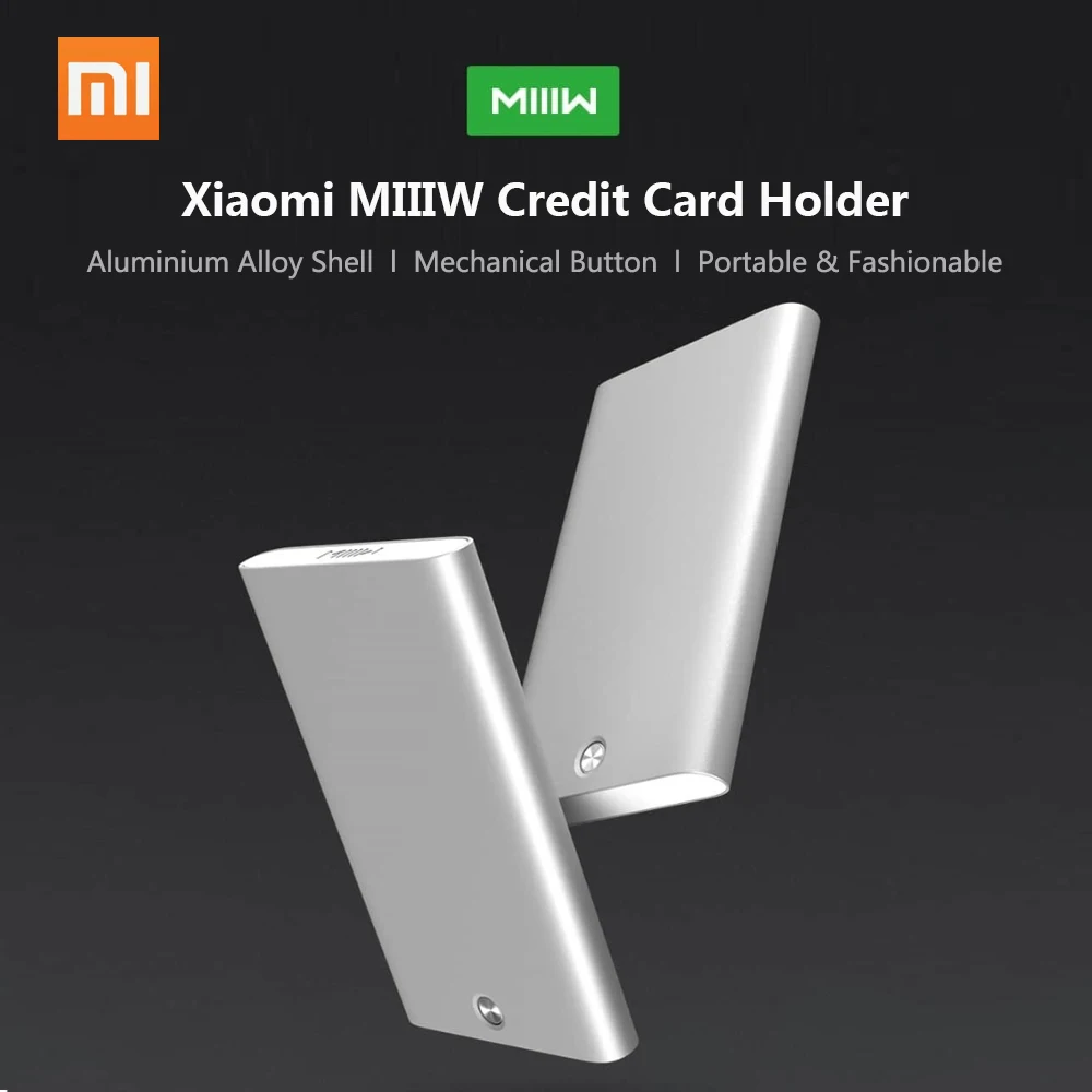 Xiaomi MIIIW кредитница, футляр держатель Мини ID карта коробка Алюминиевый Бизнес Кредитная карта чехол банк Карманный Кошелек для женщин мужчин