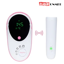 Высокая чувствительность беспроводной фетальный Doppler Круглый Большой экран 50 м Диапазон сопряжения безопасный пренатальный датчик для отслеживания плода FHR монитор перезаряжаемый
