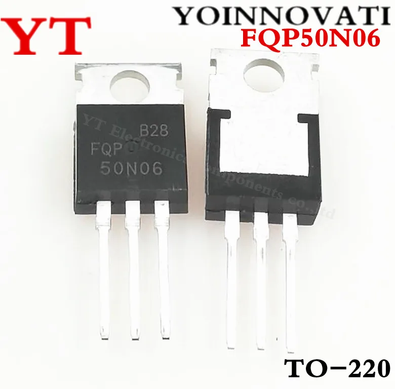 25 шт. FQP50N06 50N06 T0-220 IC 220 50N MOSFET 60V 50A лучшего качества | Электронные компоненты и