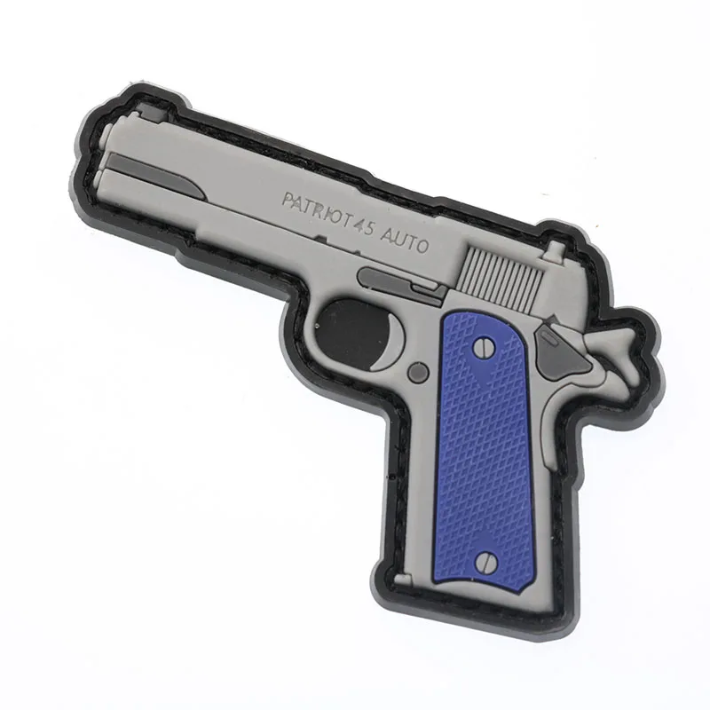 1911-Retro-Firepower-3D-PVC-Patch-Waterproof-Military-Tactics-Moral-Patch-Gun-Rubber-Rider-Outdoor-Zipper (1)