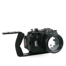 40m 130ft Waterproof Underwater Diving Camera Case For Sony A5000 16-50mm + Aluminium Diving handle + 67mm Red Filter