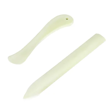 

2 PCS 2 Style Imitation Bone Folder Paper Creaser Creasing Scoring Tool for Paper Craft Bookbinding Card Making Office Supplies