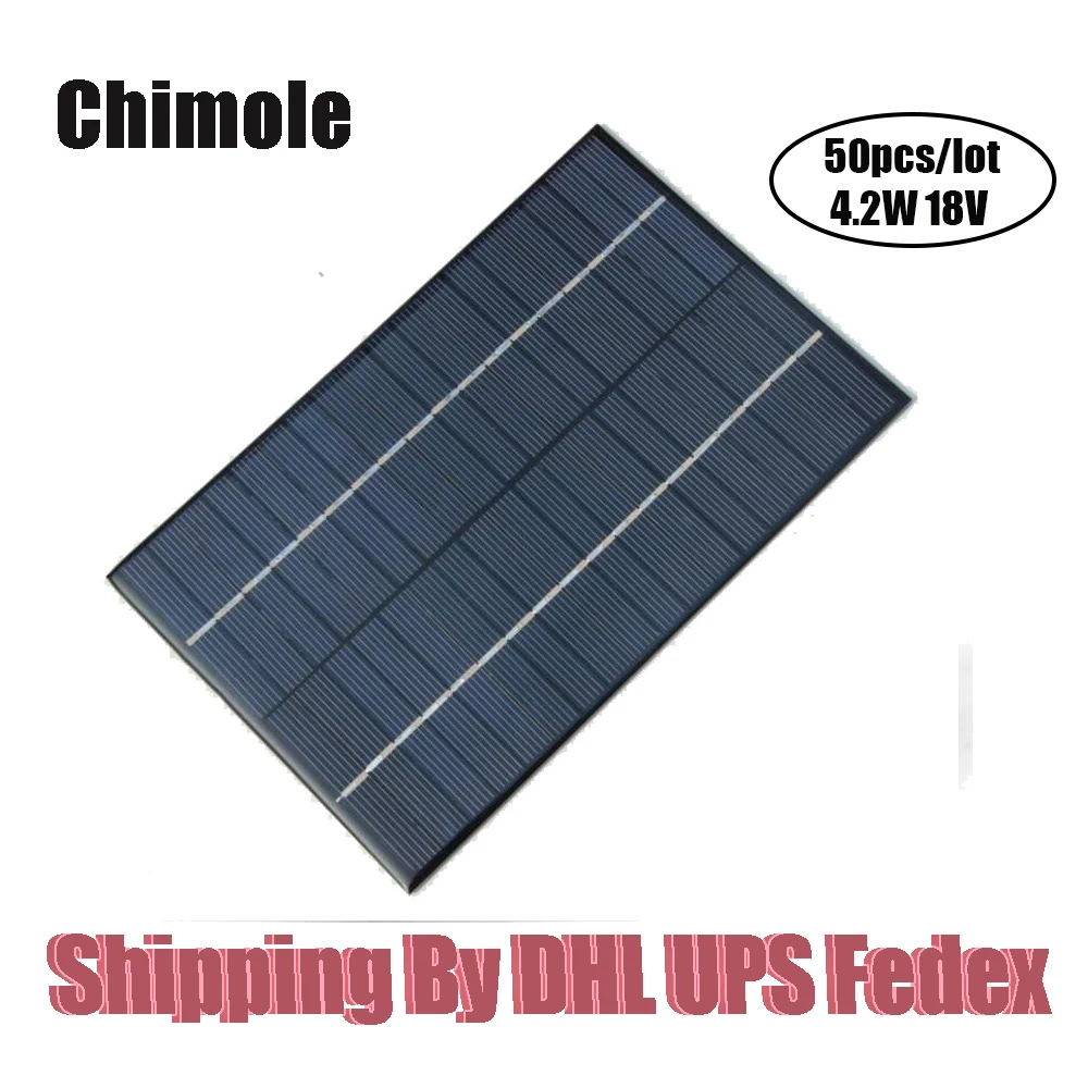 50pcs 4.2W 18V Polycrystalline Solar Cells Solar Panels Solar Module ...