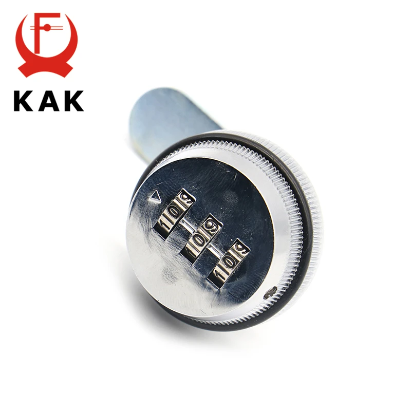 KAK Combination Cabinet Lock Black/Silver Zinc Alloy Password Locks Security Home Automation Cam Lock For Mailbox Cabinet Door