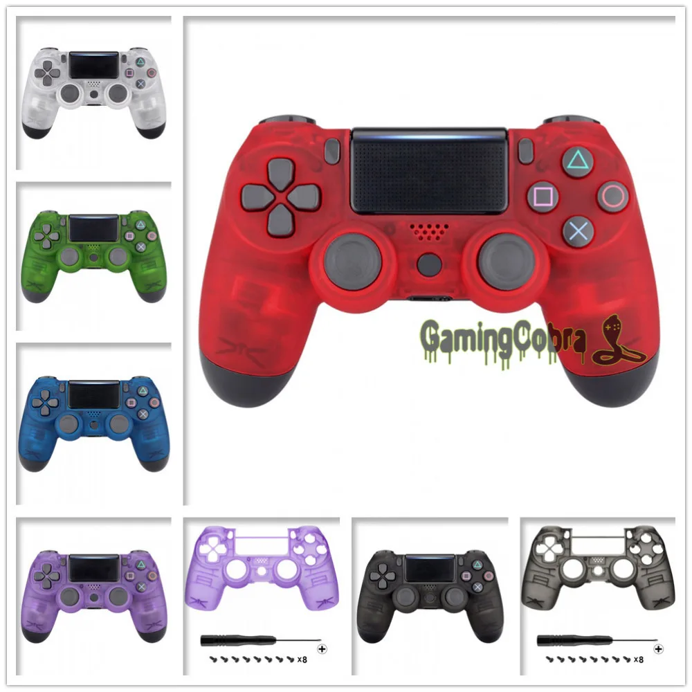 

Foggy Clear Soft Touch Front Housing Shell Faceplate Cover Fix Part for PS4 Slim Pro Controller - SP4FM01X 03X 04X 05X 06X 07X