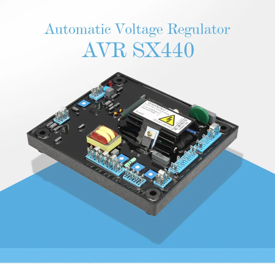 Черный автоматический регулятор напряжения AVR SX440 для частей генератора