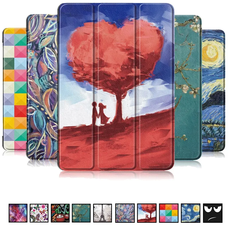 

Ultra Slim Print Case For Lenovo Tab P10 TB-X705F TB-X705L 10.1inch Tablet Flip Stand PU Leather Cover Sleeping Protective shell