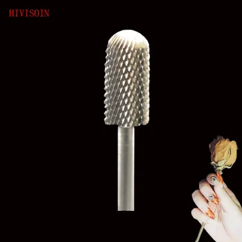 

HIVISOIN- 5pcs-Carbide Nail Drill Bit - Small Rounded Top Bit - (60040150) Sliver