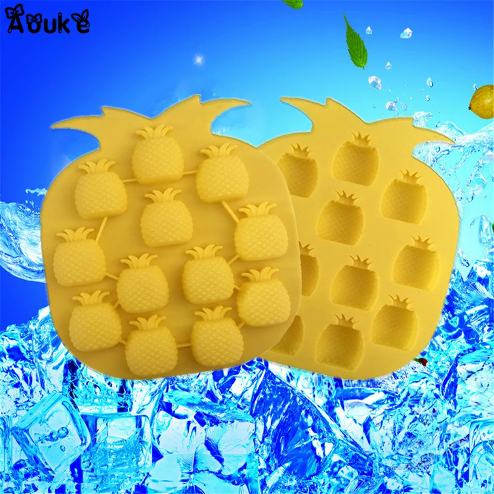 3D Pineapple Shape Silicone Mould Cake Chocolate Fondant