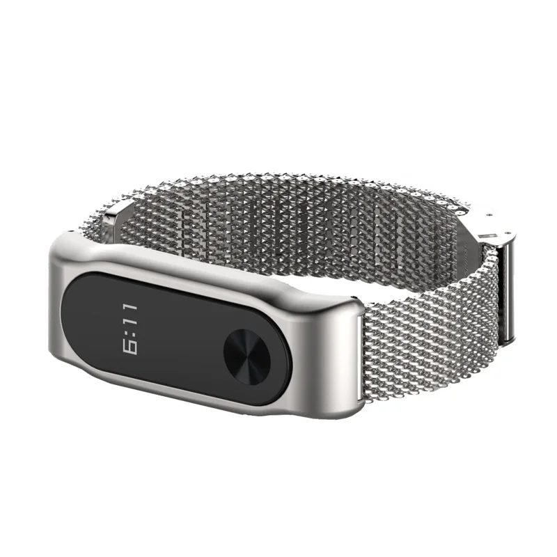  Mijobs Mi Band 2 Metal Wrist Strap Stainless Steel Bracelet for Xiaomi Mi Band 2 Smart Accessories  - 32973732435