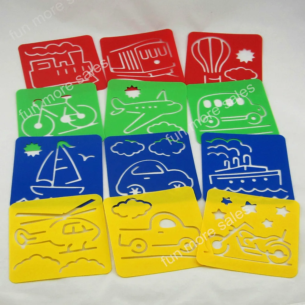 Plastic Stencil templates for drawing stencils for kids ...