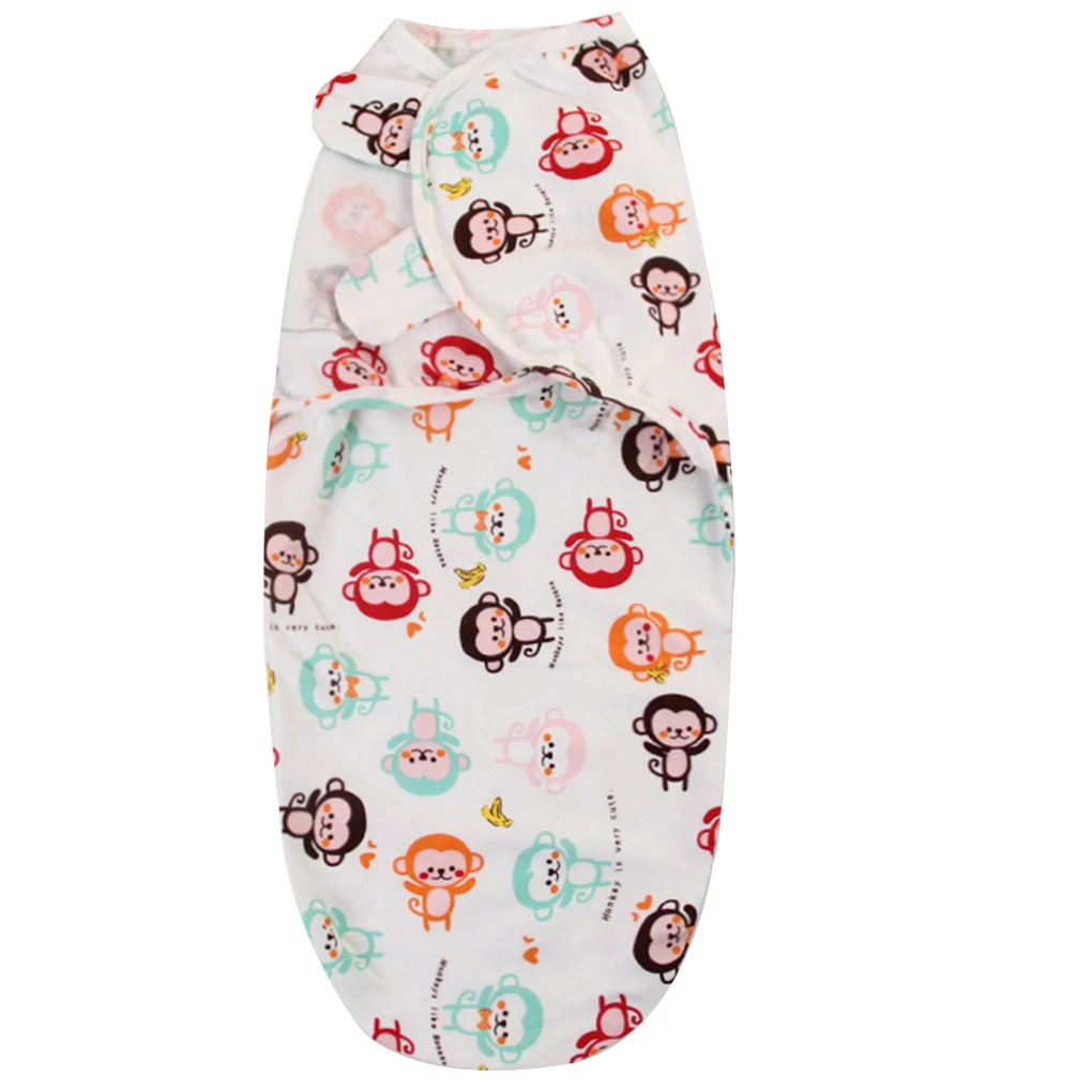 Мультфильмы для новорожденных пеленать обернуть младенческое Хлопковое одеяло для новорожденных мешок ребенка пеленальный 62x28 см