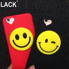 LACK Shell For Apple iPhone 6 6S 4.7 inch/ Plus 5.5 Case Funny Smile Face Love Heart Couple Soft Cover Phone Bags Capa Fandas