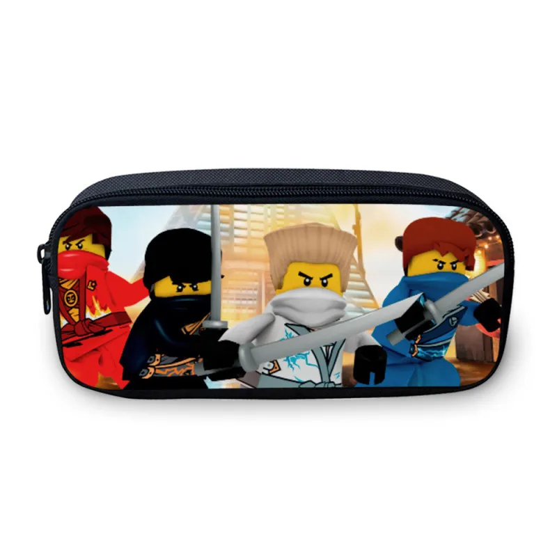 Новое Go Ninjago детское портмоне с мультяшными рисунками для детей, школьные сумки-карандаши для девочек, холщовый чехол для ручек, Канцелярия для мальчиков, школьные подарки - Цвет: Бежевый