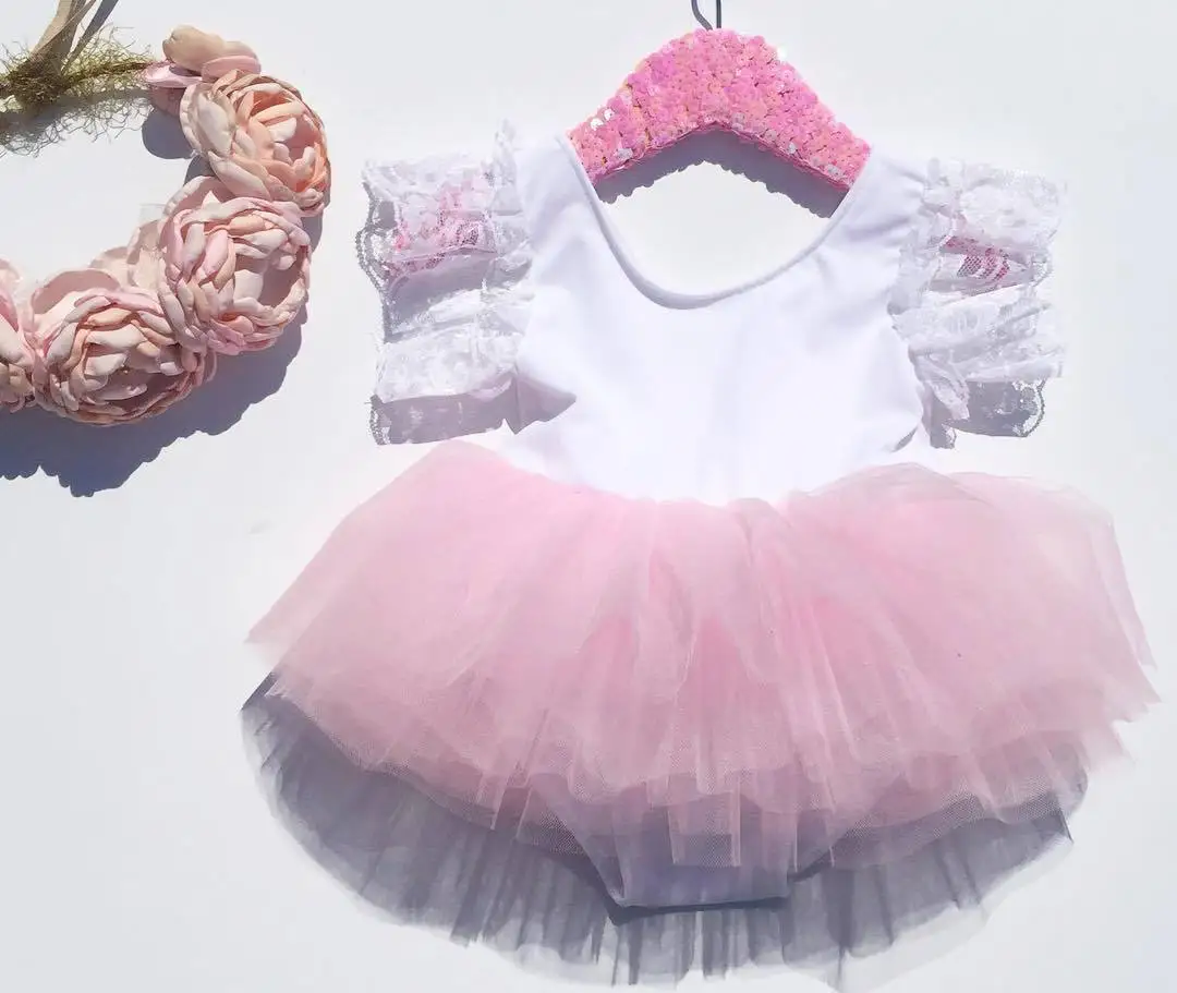 Pudcoco/Одежда для девочек; розовый комбинезон для новорожденных девочек; вечерние кружевные платья-пачки; платье одежда наряд От 0 до 3 лет