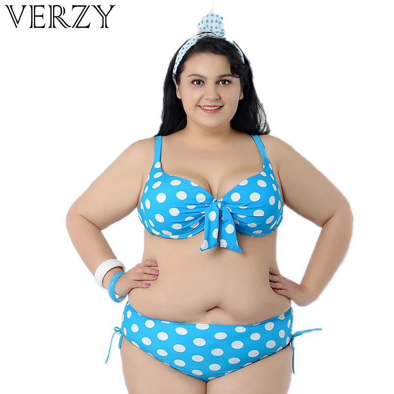 

Big women bikini white Dots padded push up bikinis Plus size swimwears Female biquini Sexy womens summer beach swimsuit