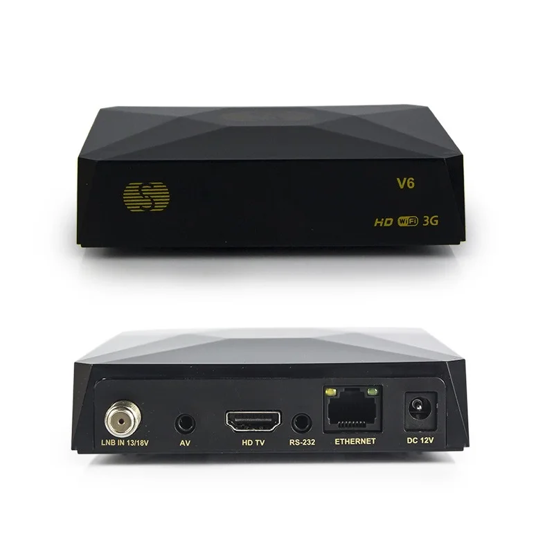 DVB-S2 цифровой спутниковый ресивер S-V6 2 usb-порта поддержка Xtream tv Box NOVA Wheel tv веб-ТВ Youtube USB Wifi Biss Key