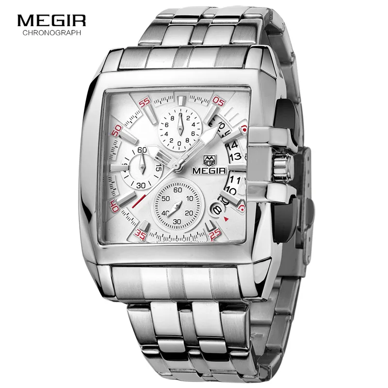 Часы мужские кварцевые из нержавеющей стали с тремя глазами|wristwatch for men|wristwatch stainless steelwristwatch mens |