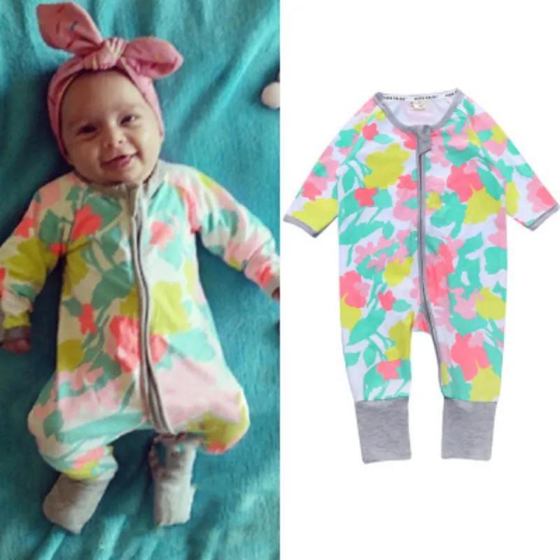bright baby bodysuits	 Newborn Baby Rompers Mickey Minnie Mouse Dinosaur Spring Autumn Kid Boy Girl Long Sleeve Zipper Infant Even Climb Clothing Tops bright baby bodysuits	