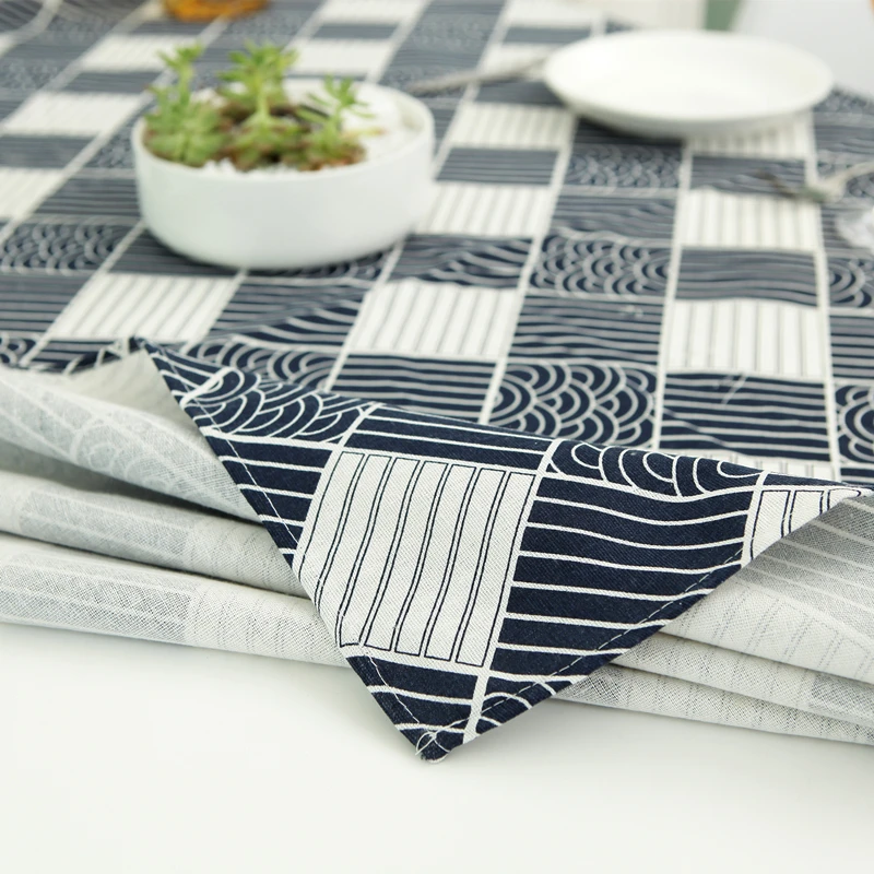 Nordic Style Plaid Print Rectangular Tablecloth Home Kitchen Decoration Nappe Cotton Linen Tables Cloth Tapete Mexico Party Nordic Style Plaid Print Rectangular Tablecloth Home Kitchen Decoration Nappe Cotton Linen Tables Cloth Tapete Mexico Party