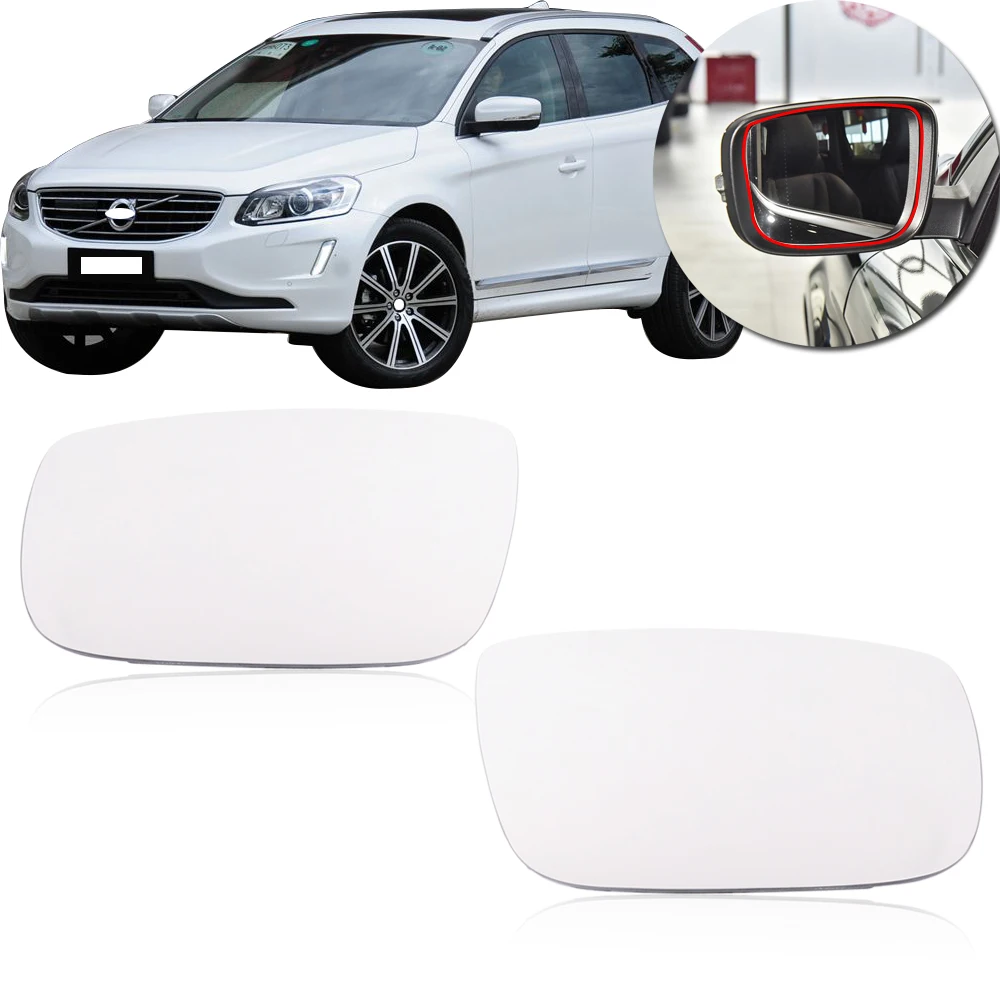 CAPQX Outer Clear Rearview Mirror Glass with Heating For Volvo XC60