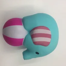 

New Anti-stress Blue Elephant Jumbo Squishy Toys Kawaii Animals Slow Rising Stress Relief Soft Squeeze Squishi Adult Kid Gift