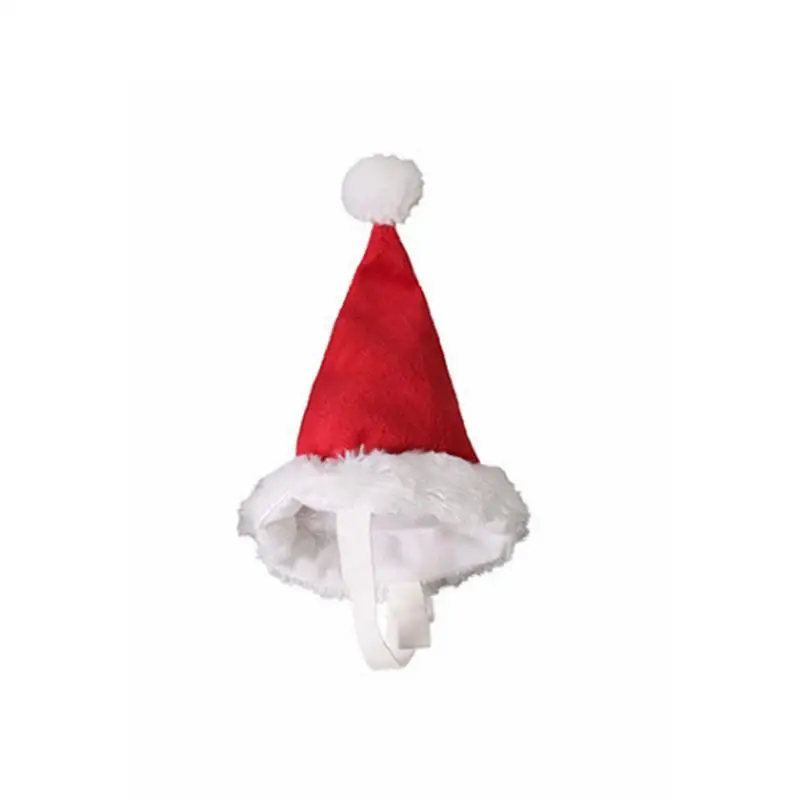 Домашнее животное Рождество Собака головной убор большой и средний собака Красная шляпа Санта Клаус с праздничным - Цвет: Red