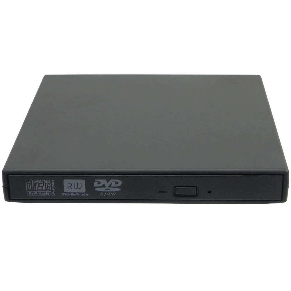 Для ноутбука acer lenovo PC USB 2,0 Тонкий внешний DVD привод супер мульти 8X DVD RW DL рекордер 24X CD горелка пианино черный