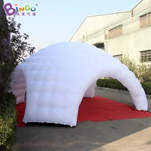Надувная купольная палатка 7X3,5 м с четырьмя ножками, все белые палатки для событий, надувной шатер, портативный тент для игрушек igloo
