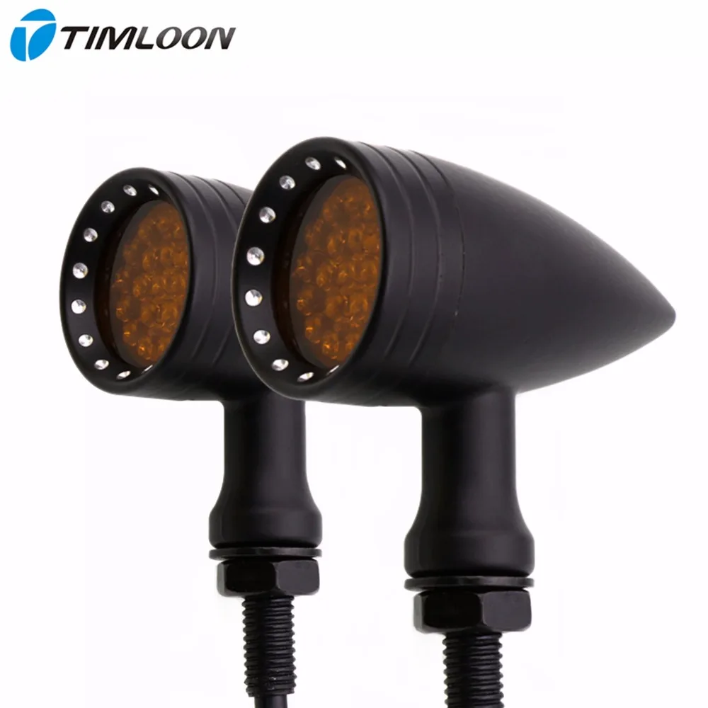 

Motorcycle Aluminum Shell M10 20LED Amber Indicators Turn Signal Lights Rear Brake Lamp for Harley Yamaha Chopper Bobber