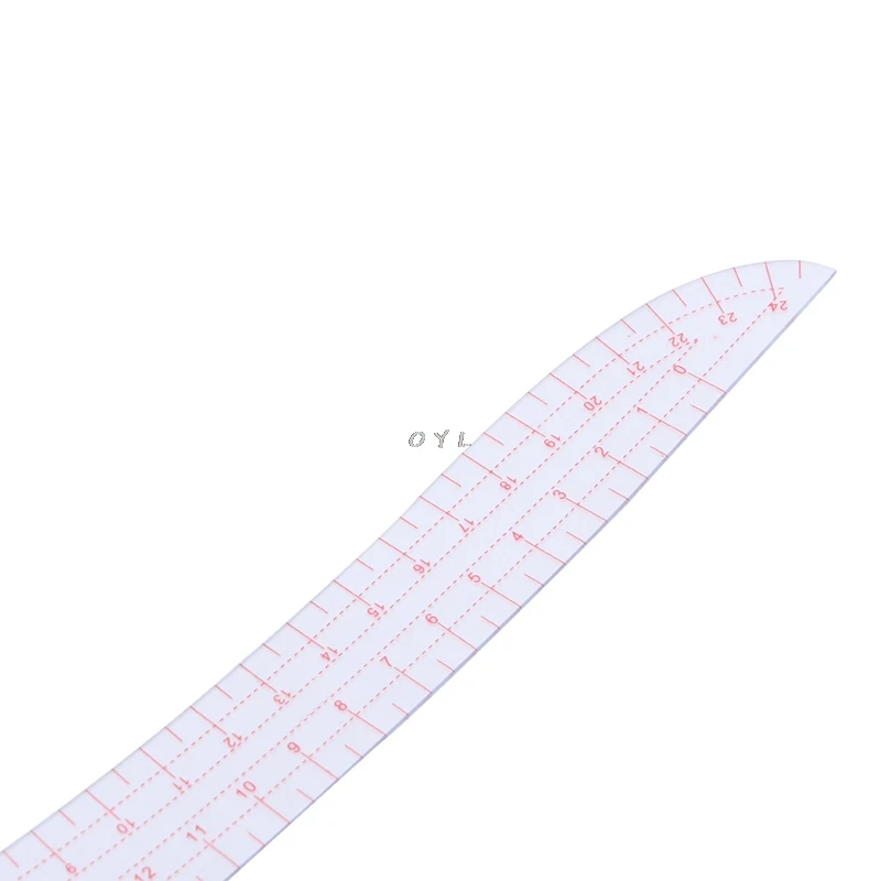 Швейная линейка форма запятой французский кривой пластиковый портной рисунок ремесло инструмент DIY