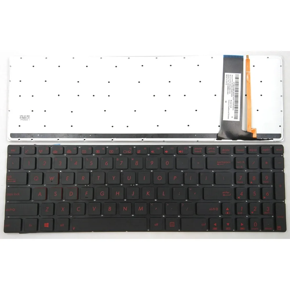 Новая клавиатура для ноутбука ASUS G550 G550J G550JK G550JX GL550 GL550J GL550JK GL550JX серии без рамки с подсветкой