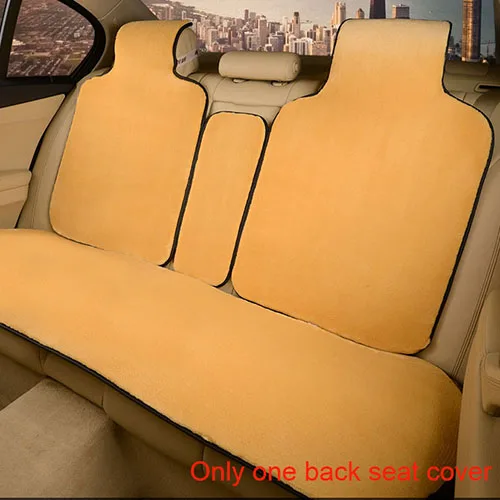 2 шт. зимние толстые плюшевые подушки для автомобильных ушей, теплые/O SHI автомобильные мягкие чехлы для сидений, чувствовать себя комфортно - Название цвета: Back seat Orange