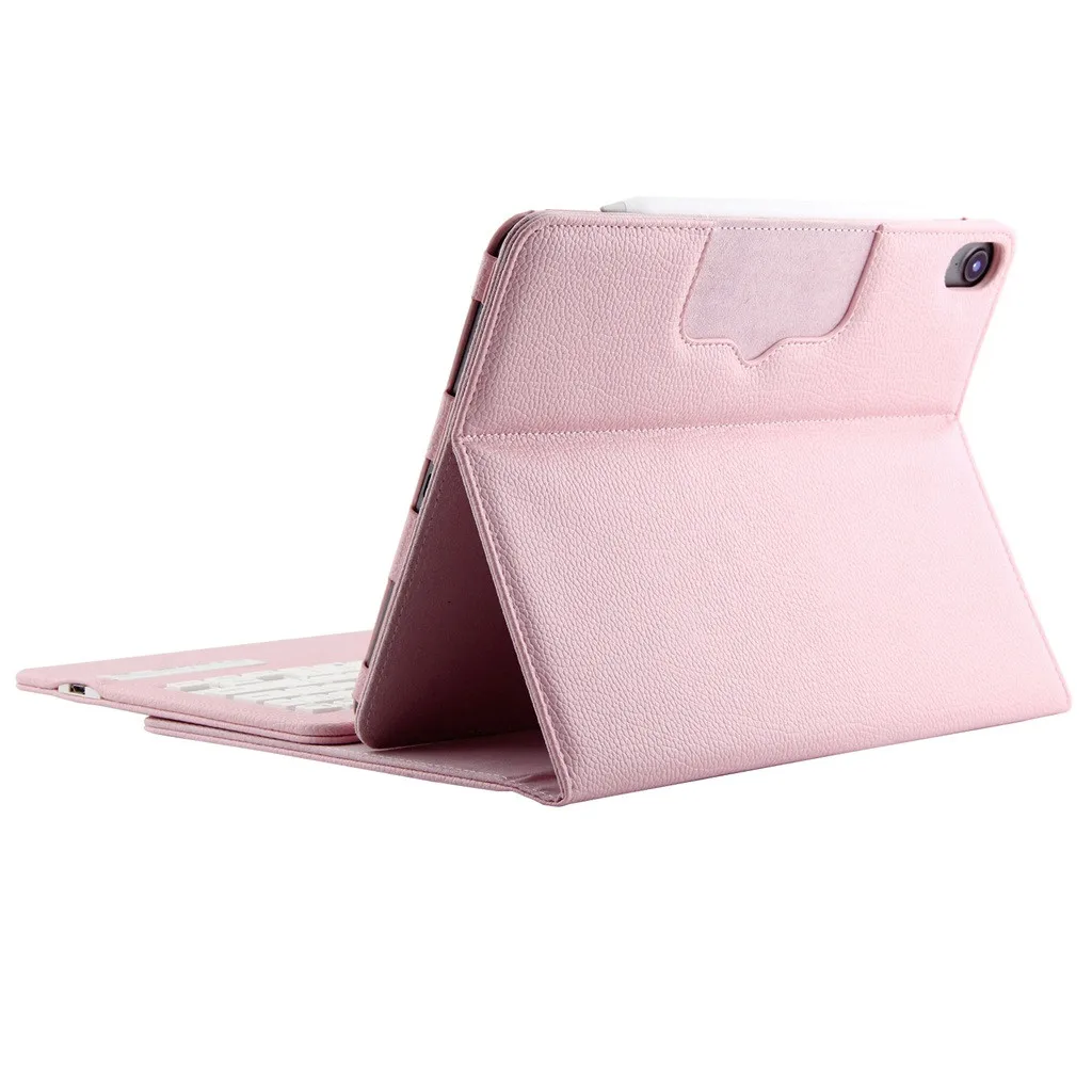 Чехол VOBERRY для iPad Pro, 11 дюймов, кожный кронштейн+ Съемная Беспроводная Bluetooth клавиатура