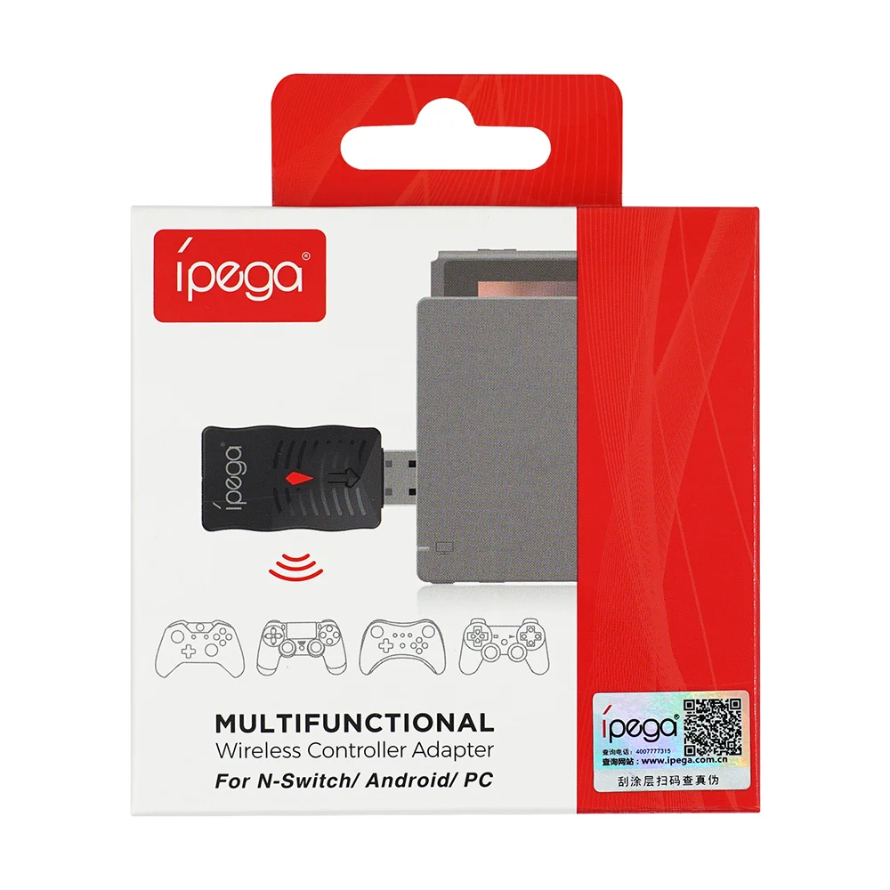 

iPega PG-9132 Multi-Function Wireless Receiver Compatible for PS4/Wii U/Switch Pro controller to for Nintend Swich/Android/PC