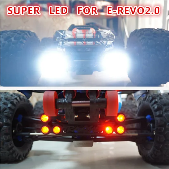 Светодиодный передний+ задний фонарь для QL 2,0 рулонная клетка для TRAXXAS EREVO E-REVO 2,0