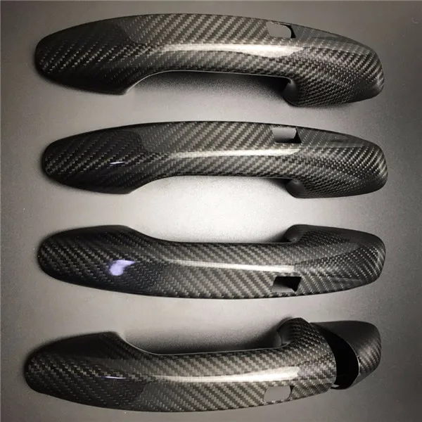 LHD Carbon Fiber Door Handle Cover For Mercedes Benz C E S GLC GLE