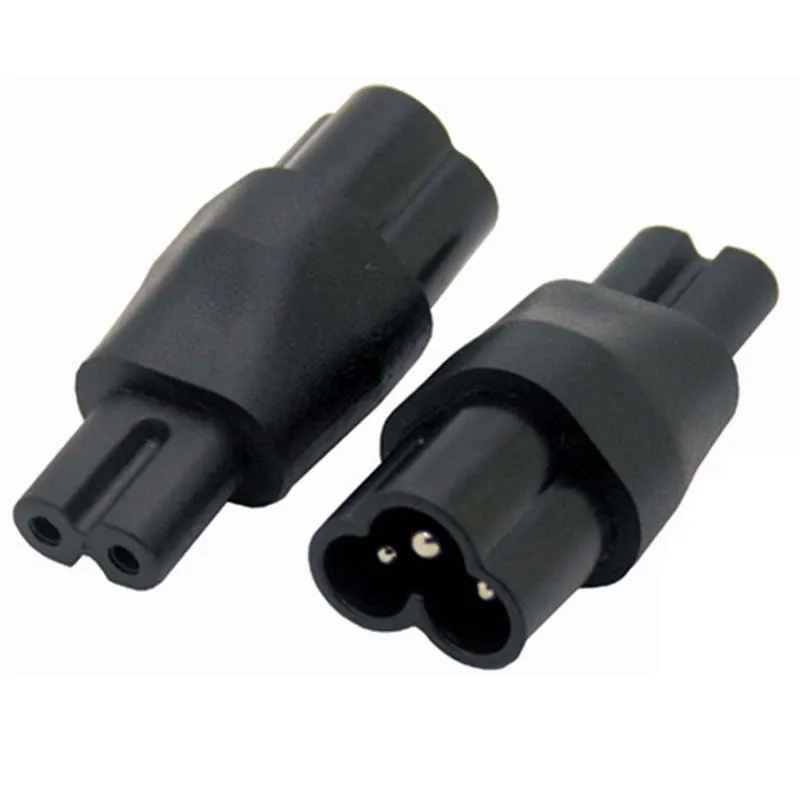 IEC 320 C6 Male to C7 Female Power Adapter conversion convert plug