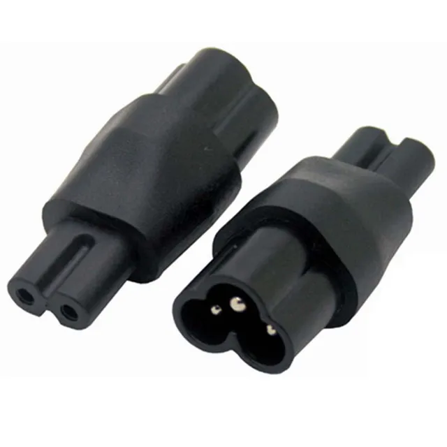 Iec 320 C6 Male To C7 Female Adapter Conversion Convert Plug Iec 320 C6 Male To C7 Female Adapter Conversion Convert Plug 2 Plugs