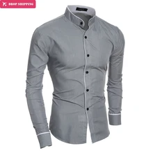 Прямая поставка, мужские повседневные рубашки camisa, однотонные рубашки с длинными рукавами для новорожденных, Мужская модная Высококачественная рубашка для отдыха