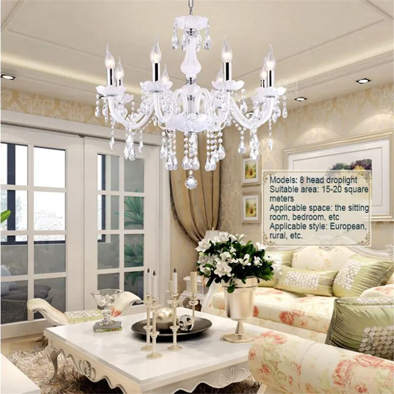 2017 Led Crystal Chandeliers Light Living Room Bedroom