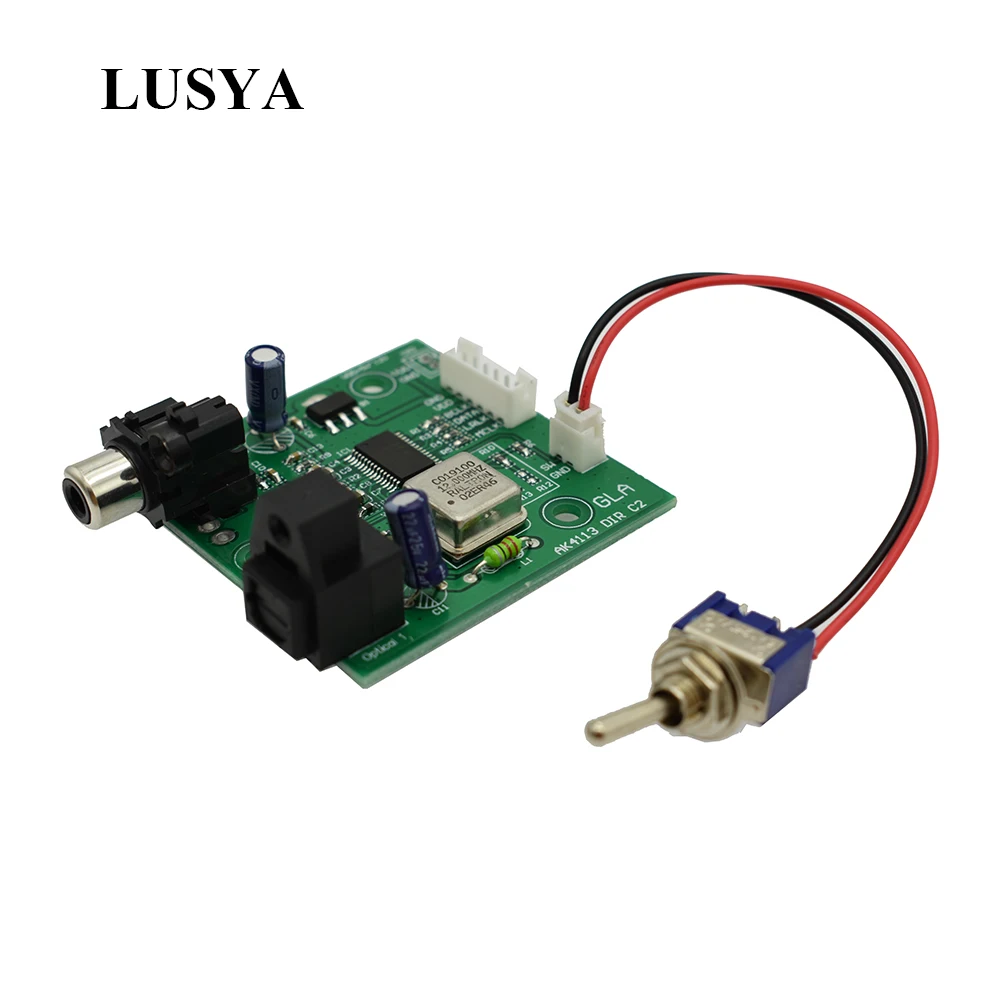 Lusya SPDIF коаксиальное волокно AK4113 плата приемника I2S выход для ЦАП платы 32 ~ 192 кГц G10